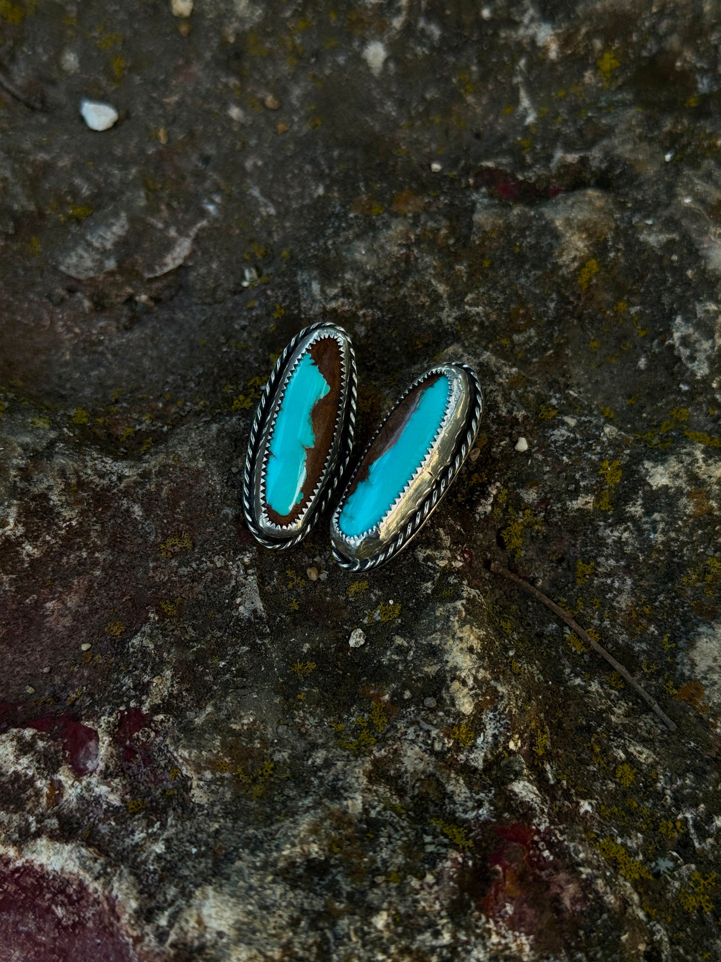 Turquoise stud earrings