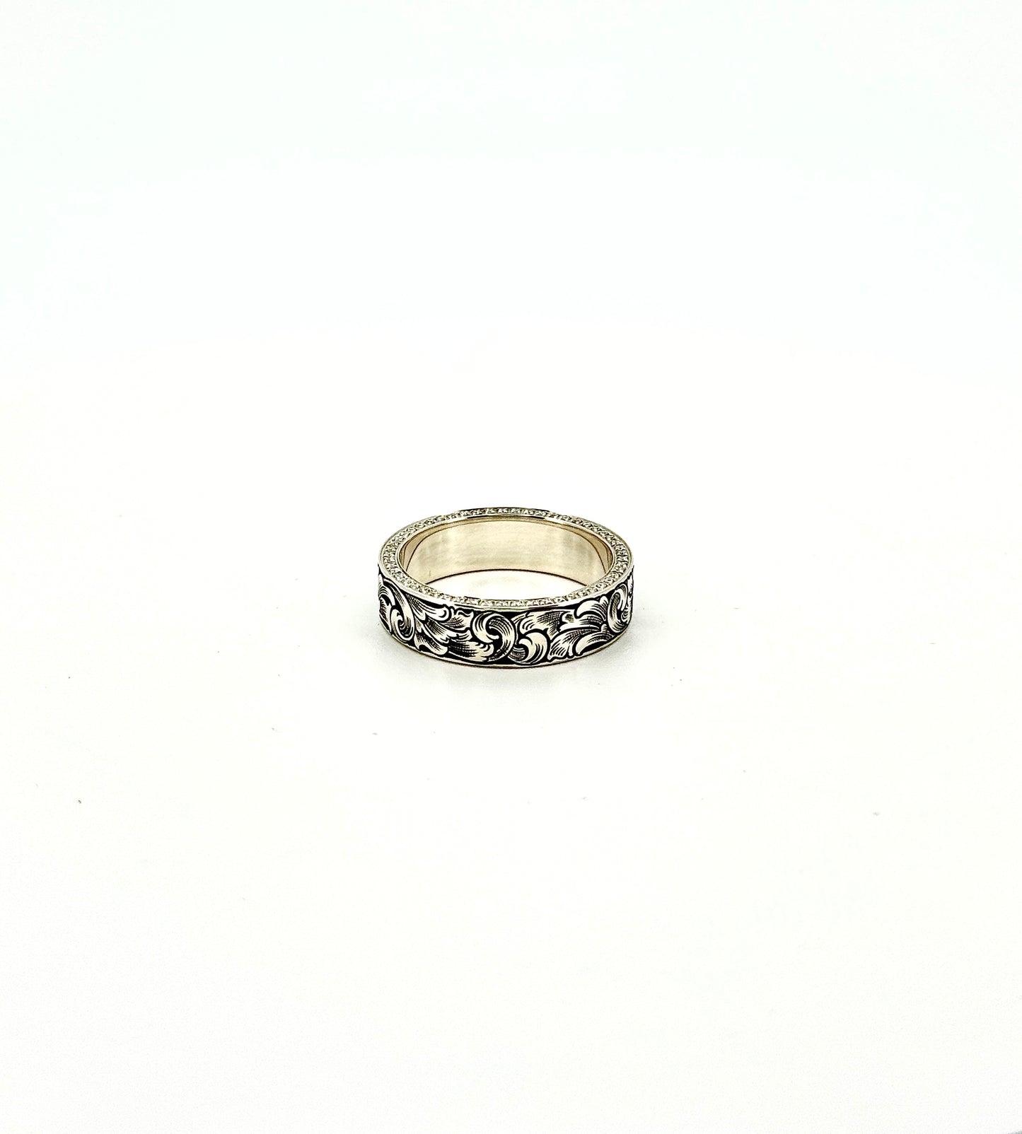 Diamond accented wedding band (size 10)