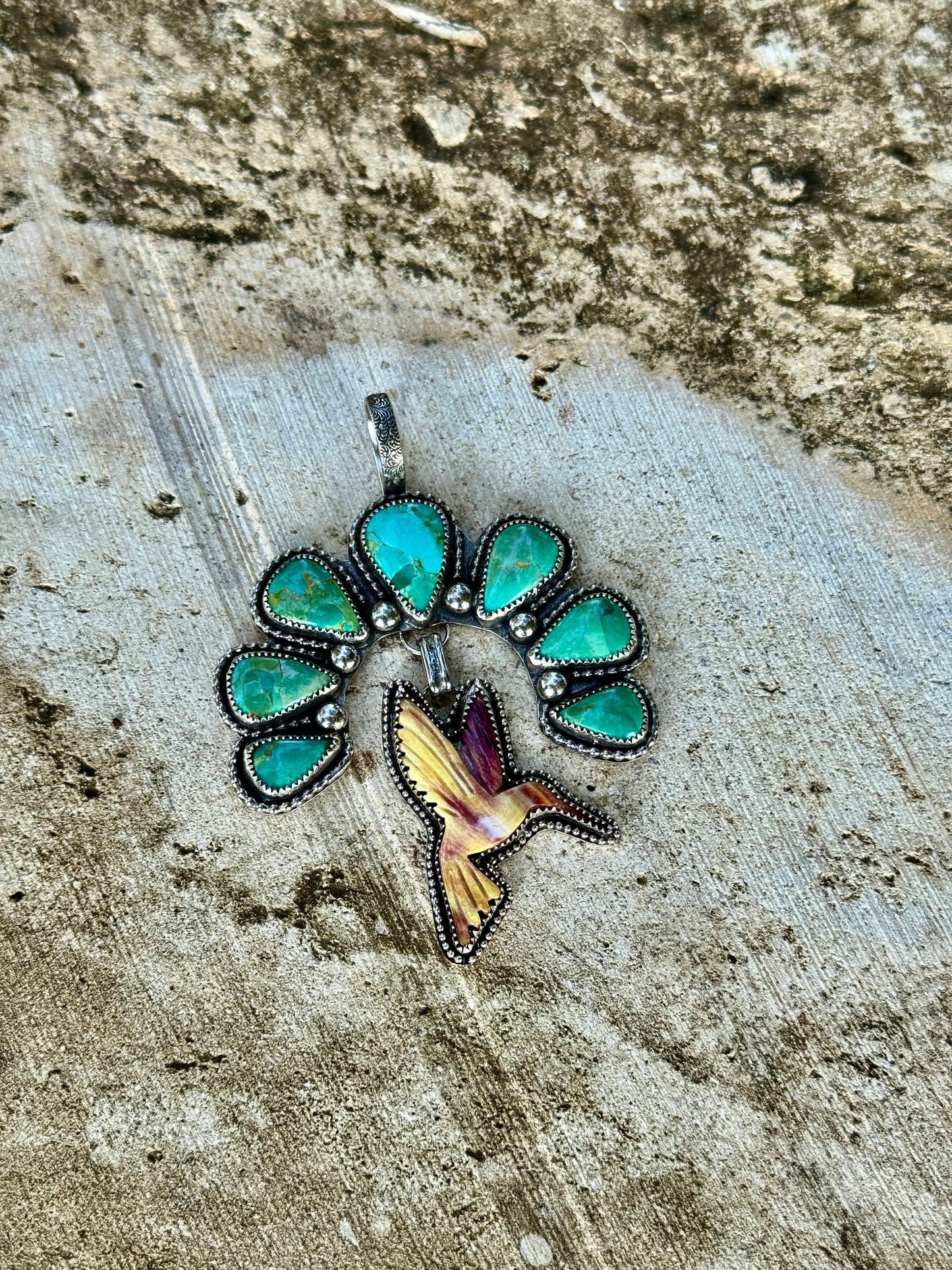 Winged Dawn pendant